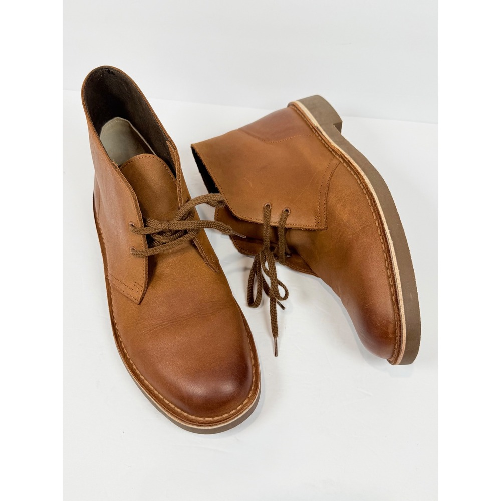 Clarks Mens Desert Boot Tan Leather Chukka Ankle Boots 261295257090 Size 10